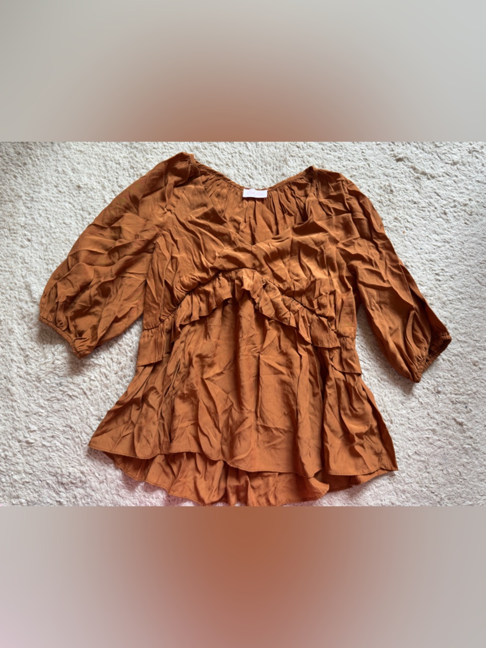 Pink lily blouse